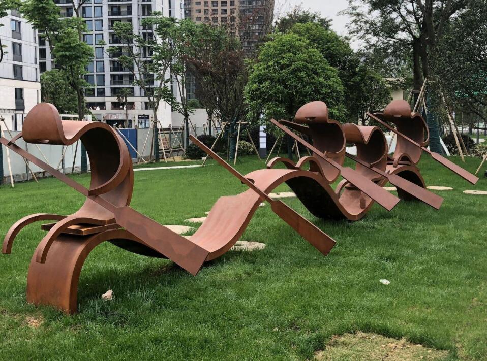 芙蓉锈钢板造型